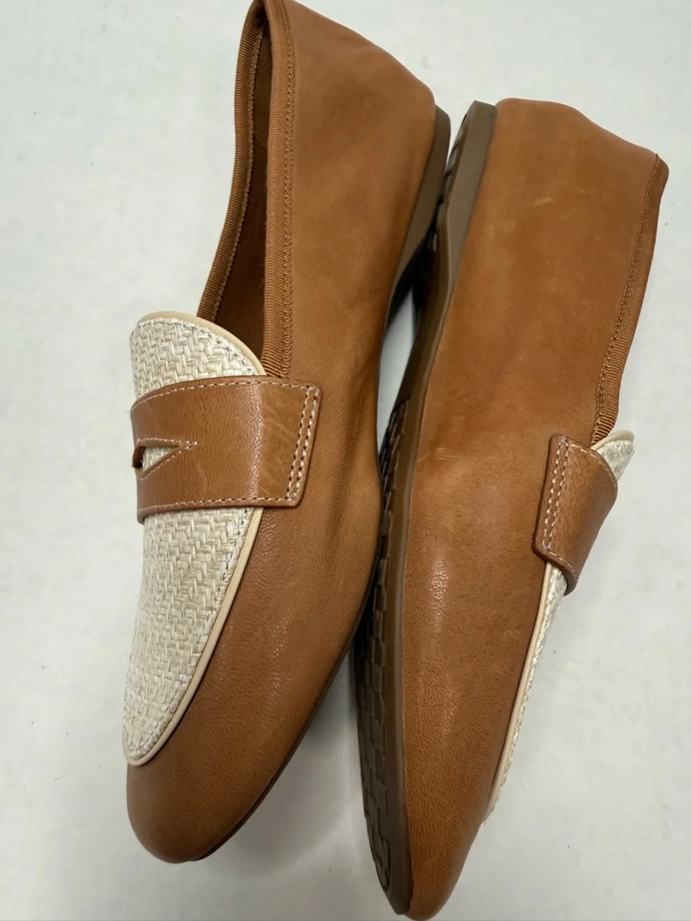 Birdies Vesper Cappuccino & Raffia Loafers 7.5